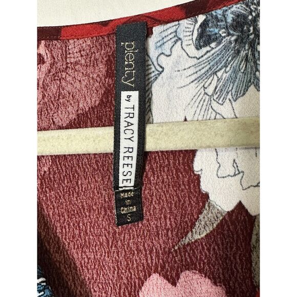 Plenty by Tracy Reese BOHO Grannycore Women's Midi dress Ruffle Hem Size S - Picture 2 of 5